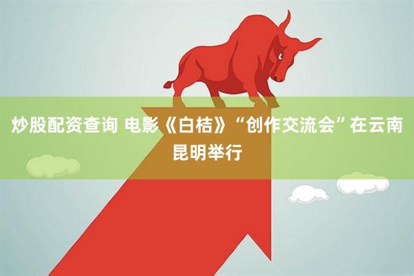 炒股配资查询 电影《白桔》“创作交流会”在云南昆明举行